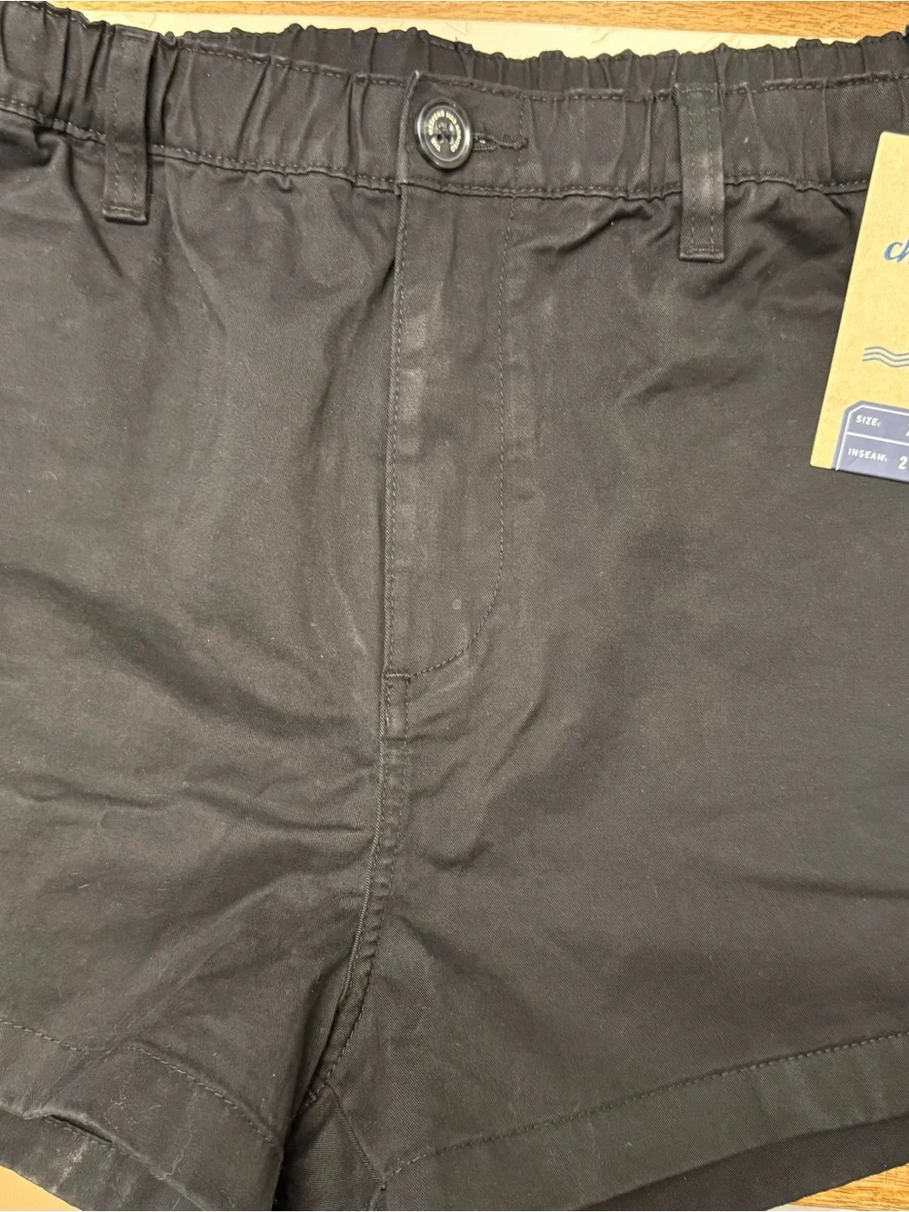 2in chubbies Black Flat-Front Men's Casual Shorts